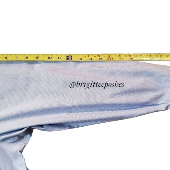 COOPER & STEWART Thin Striped Blue Oxford Shirt - Picture 11 of 13